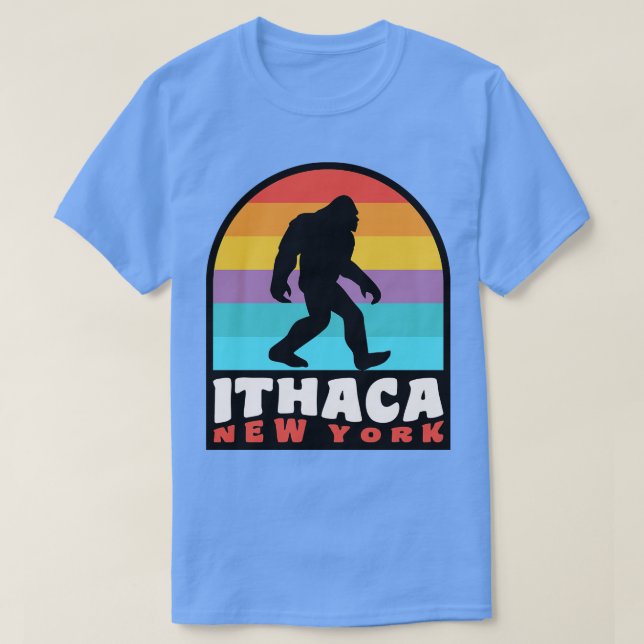 Ithaca New York Finger Lakes T-Shirt (Design Front)