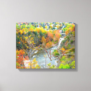ITHACA NEW YORK GORGE CANVAS PRINT