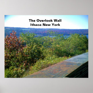 ITHACA NEW YORK OVERLOOK WALL POSTER