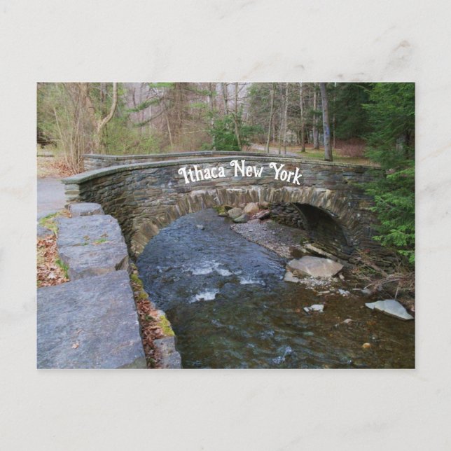ITHACA THE STONE BRIDGE postcard (Front)
