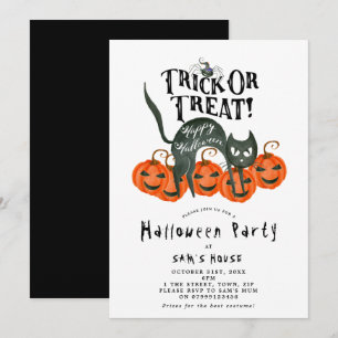 Itinéraire d'Halloween ou invitation à une fête