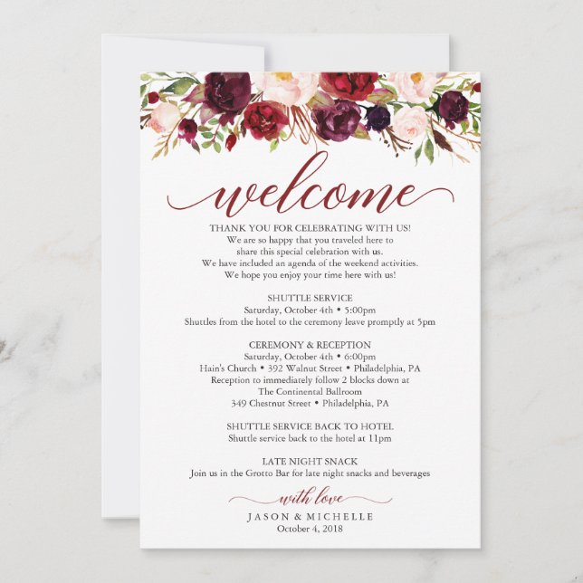 Itinéraire Mariage de Bourgogne - Invitation de bi (Devant)
