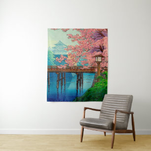 Ito Yuhan's Vintage Castle and Cherry Blossom Tapestry