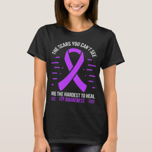 ITP Survivor ITP Warrior Purple ITP  Ribbon T-Shirt