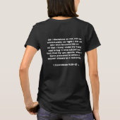 iTrain - Christian T-shirt. 1 Corinthians 9:26-27 T-Shirt (Back)