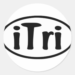 iTri Oval Classic Round Sticker