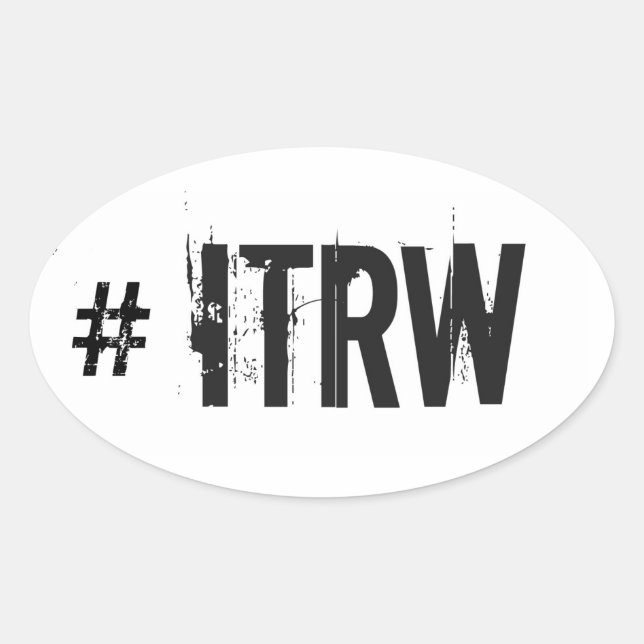 ITRW OVAL STICKER (Front)