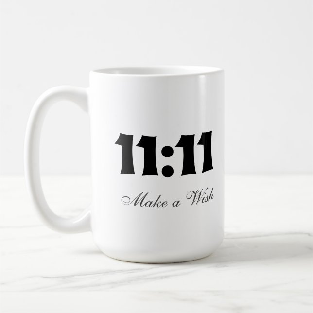 it's 11:11 Make a Wish spiritual number Coffee Mug (Left)