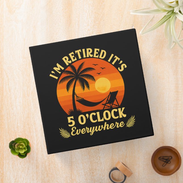 It's 5 O'Clock Everywhere Retired Tropical Summer Binder (In Situ)