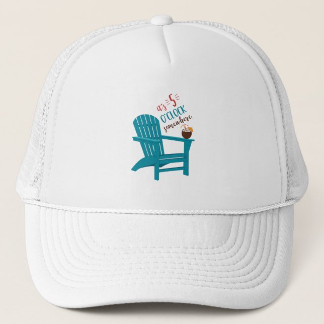 It's 5 O'Clock Trucker Hat (Front)