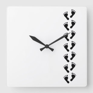 It's a Baby - Baby Feet Square Wall Clock