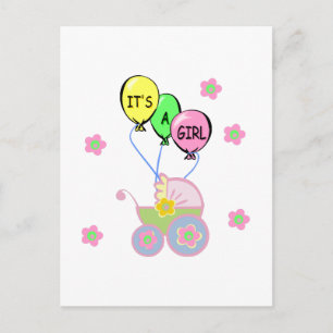 Its A Baby Girl Postcard