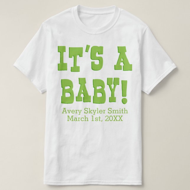 It's A Baby T-Shirt (Design Front)