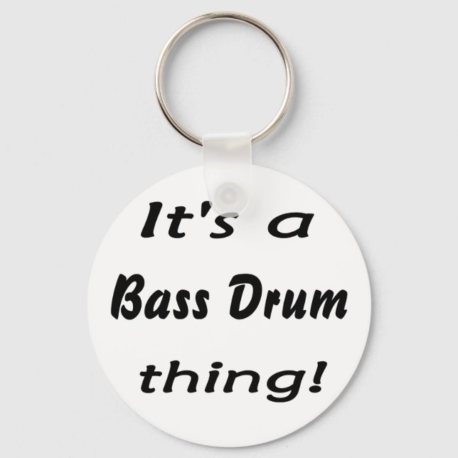 It's a bass drum thing! keychain (Front)