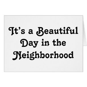 It's a Beautiful Day