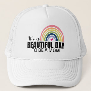 Its a Beautiful Day Mom Rainbow Trucker Hat