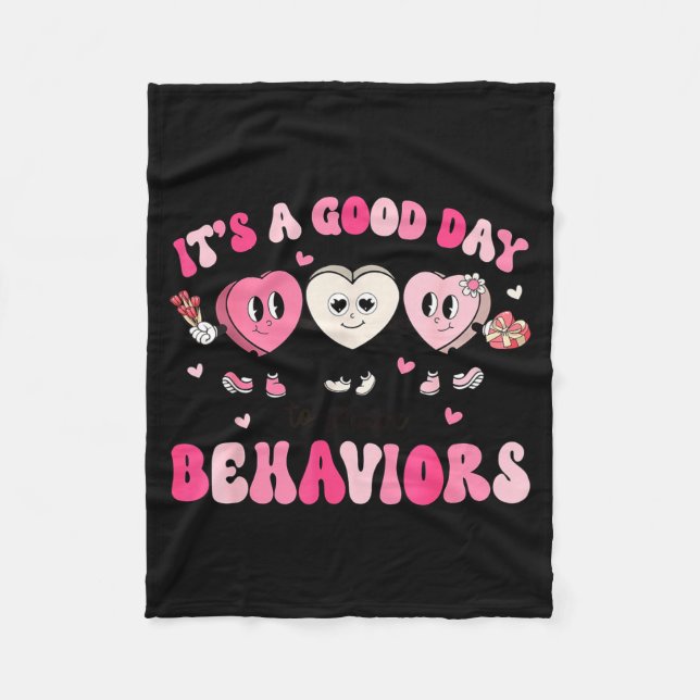 It's A Beautiful Day To Shape Behaviors Yst Valent Fleece Blanket (Front)
