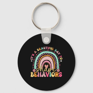Its A Beautiful Day To Shape Behaviours Neurodiver Keychain