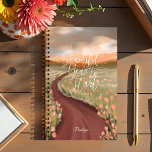 Its A Beautiful Year To Start Floral Meadow Path Planner<br><div class="desc">It's a beautiful year to start. This gorgeous planner features our beautiful hand drawn illustrations of a country dirt road path winding through a meadow of pink tulips. We've hand drawn the words "It's a beautiful year to start" overlaid over our meadow and path illustration. The reverse side features a...</div>