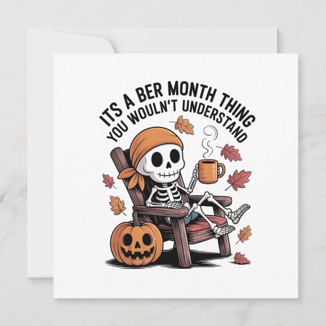 It's a Ber Month Thing You Wouldn't Understand Holiday Card (Front)