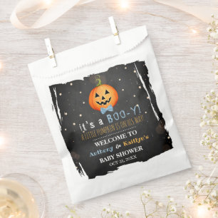 It's A Boo-y! Little Pumpkin Halloween Baby Shower Favour Bag