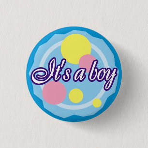 It's A Boy! 1 Inch Round Button