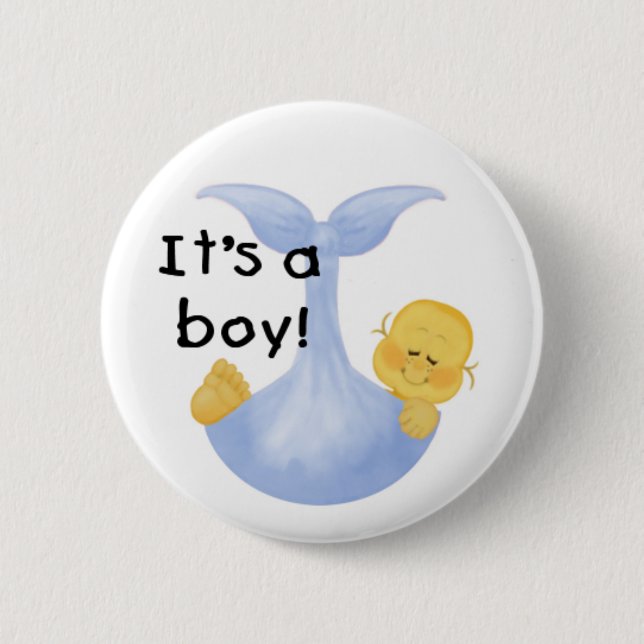 It's a Boy 2 Inch Round Button (Front)