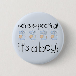 It's A Boy 2 Inch Round Button