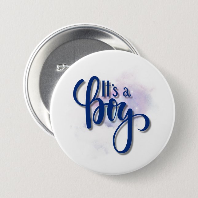 Its a boy  3 inch round button (Front & Back)