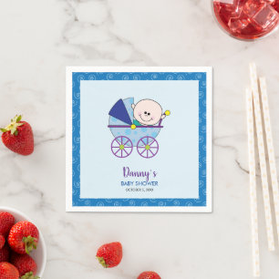 It's a Boy Adorable Baby Shower Cocktail Napkin