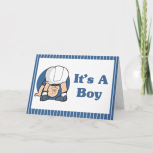 Its A Boy Announcement Card