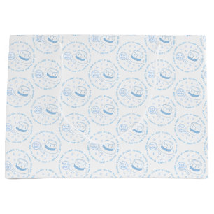 It's a Boy! announcement Large Gift Bag