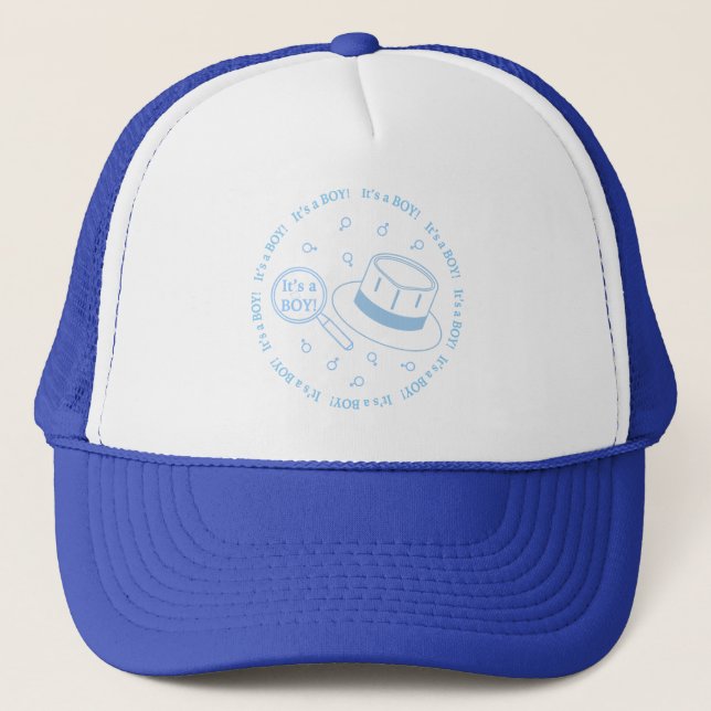 It's a Boy! announcement Trucker Hat (Front)