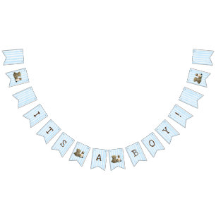 Its a boy, Baby and Teddy Bear Baby Shower Banner