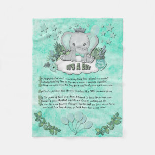 "It's a Boy" Baby Blanket
