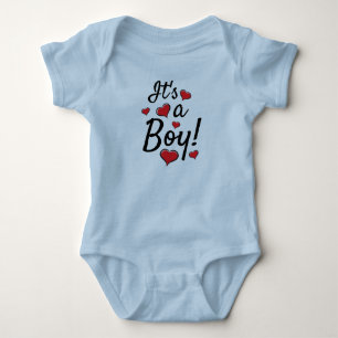 It's  a Boy! Baby Gender Reveal Baby Bodysuit