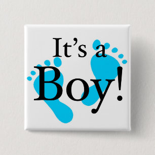 Its a Boy - Baby, Newborn, Celebration 2 Inch Square Button