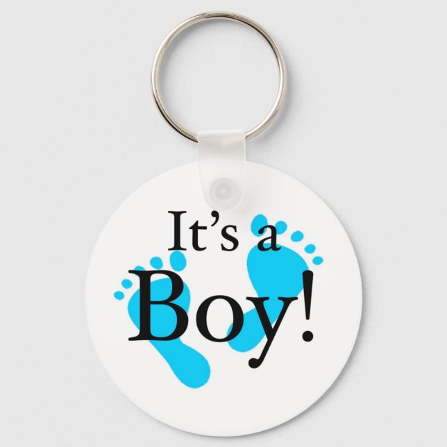 Its a Boy - Baby, Newborn, Celebration Keychain (Front)