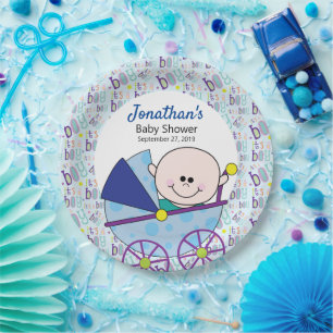 It's a Boy Baby Shower 9 Inch Plate