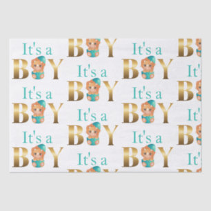 It's a boy baby shower Dinosaur  Wrapping Paper