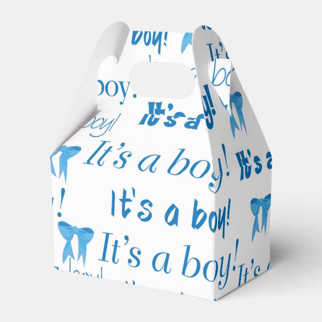 It's a Boy Baby Shower Gift Box (Front Side)