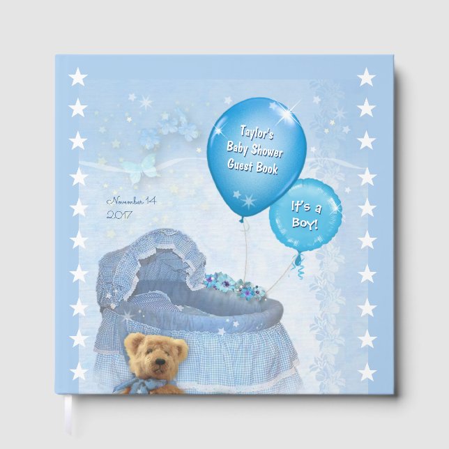It's a Boy! Baby Shower Guest Book (Front)