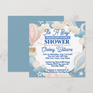 It's A Boy Baby Shower Invitation