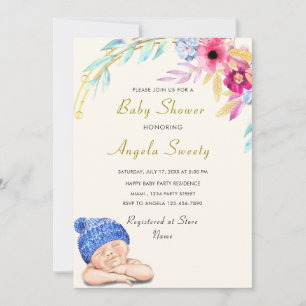 It's a Boy Baby Shower Invitation Funny Design