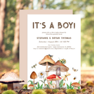 It's a Boy Baby Shower Invitation   Whimsical Mush