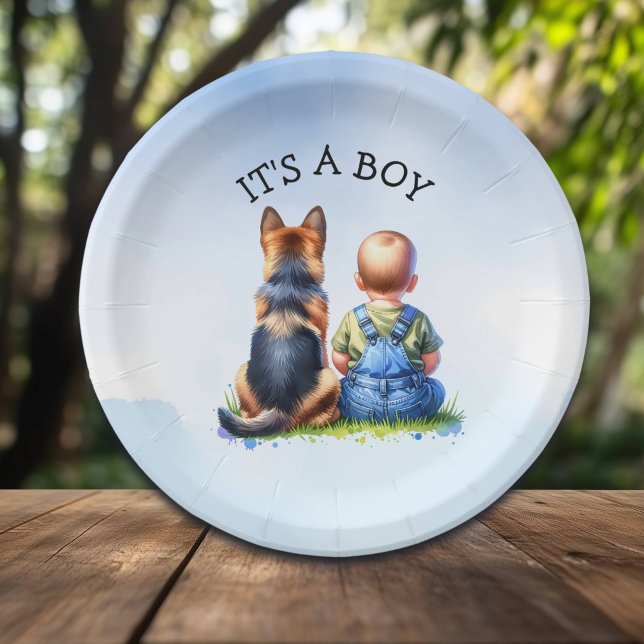 It's a Boy!  | Baby Shower Paper Plate (Creator Uploaded)