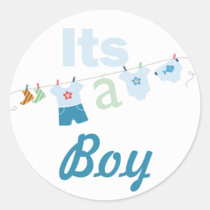 It's a Boy Baby Shower Sticker
