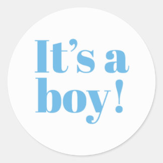 It's a Boy Baby Shower Stickers