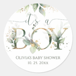 It's a Boy Baby Shower Stickers