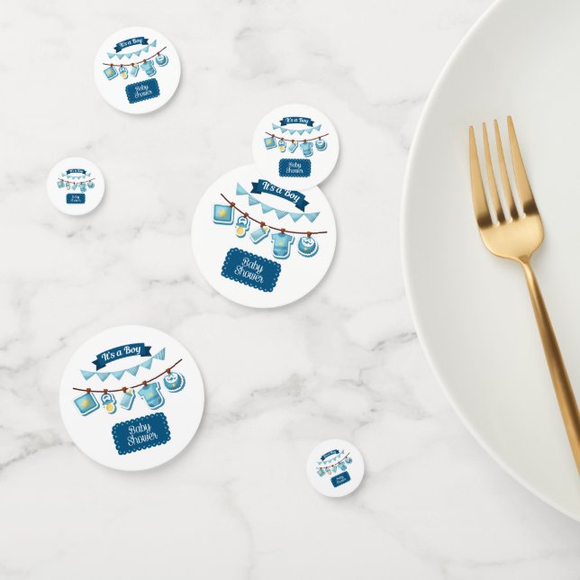 It's A Boy Baby Shower Table Confetti (Group)